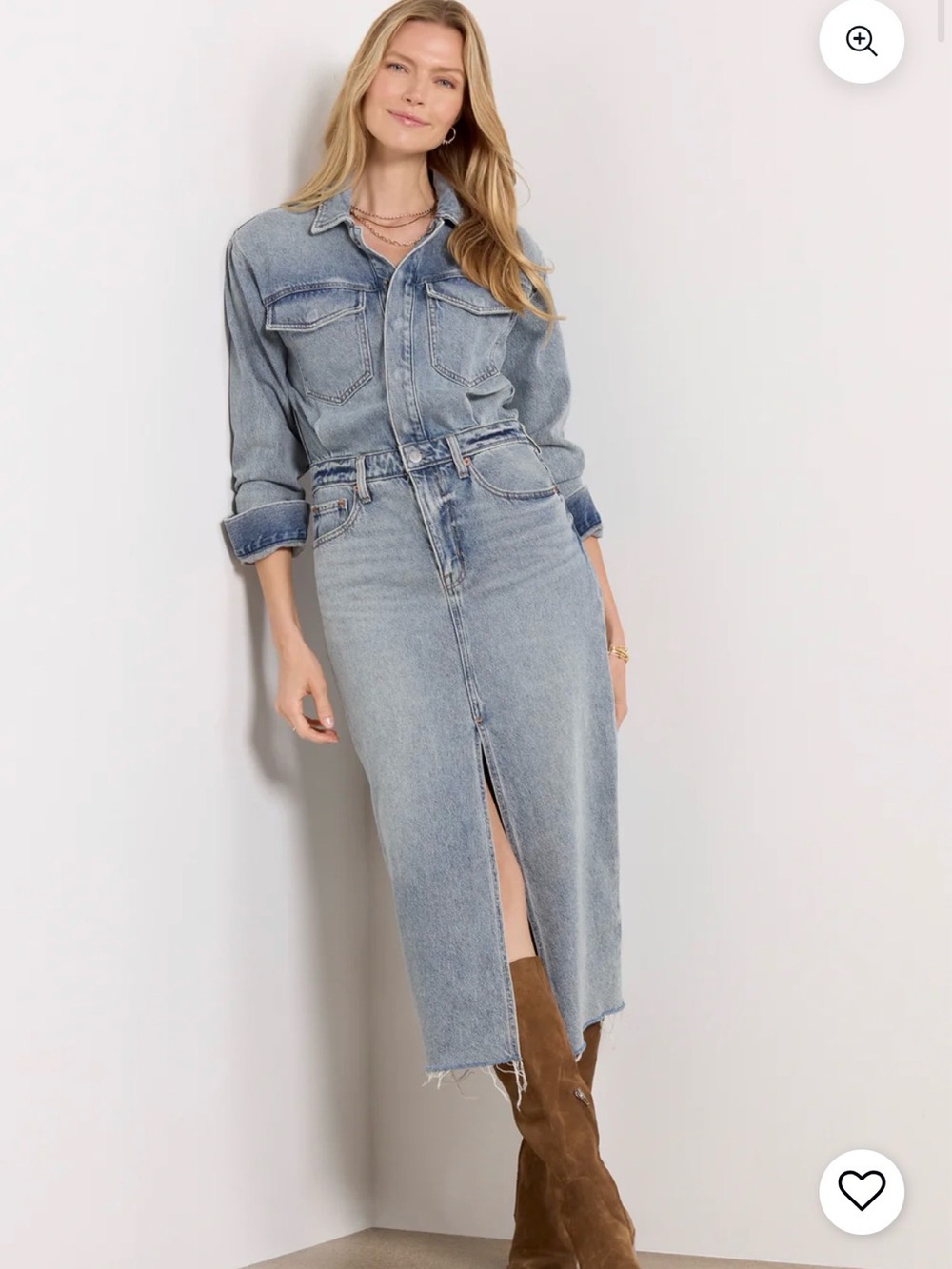 Pistola Amira  Light Blue Denim Dress NWT XS